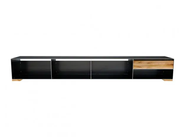 Sideboard Metall modern und minimalistisch in Rohstahloptik und Massivholz