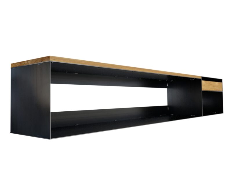 Design Sideboard aus Eisen mit Holz