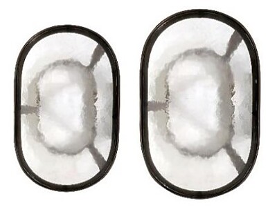 Runde ovale Beistelltische aus Messing und Glas